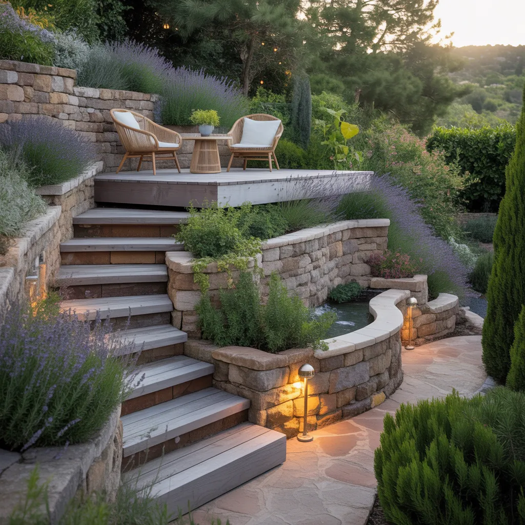 hill backyard ideas and plans