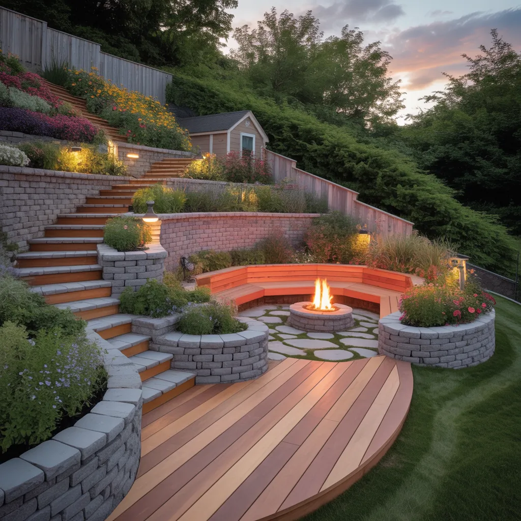 hill backyard ideas and plans