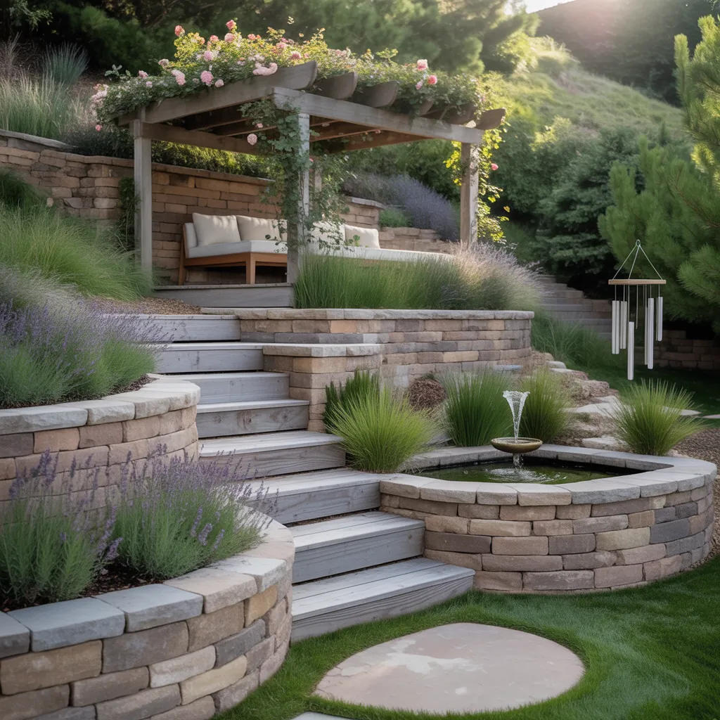 hill backyard ideas and plans