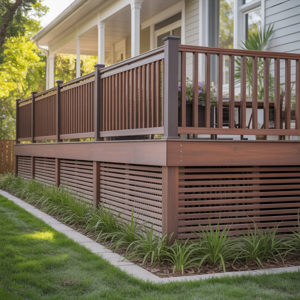 horizontal deck skirt ideas
