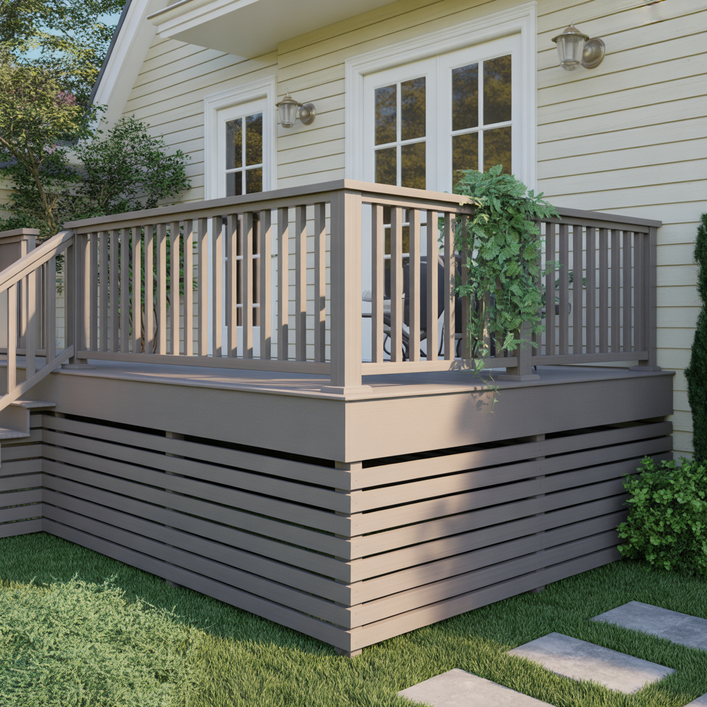 horizontal deck skirt ideas