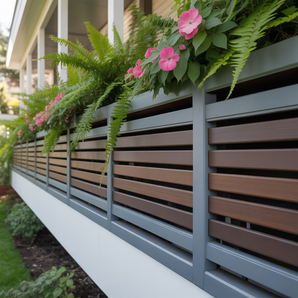 horizontal deck skirt ideas