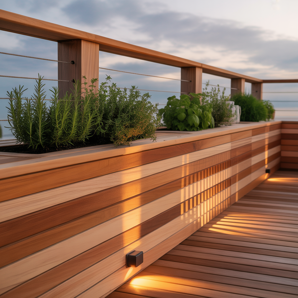 horizontal deck skirt ideas