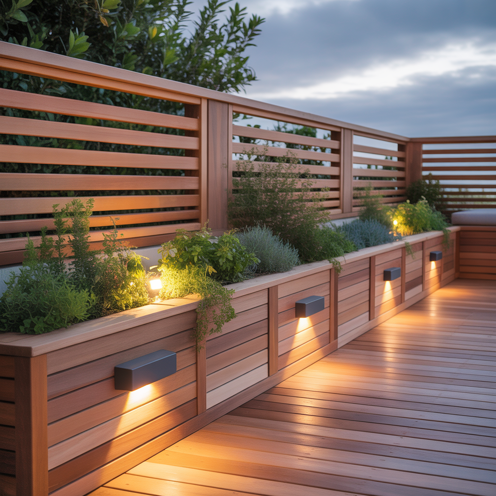 horizontal deck skirt ideas