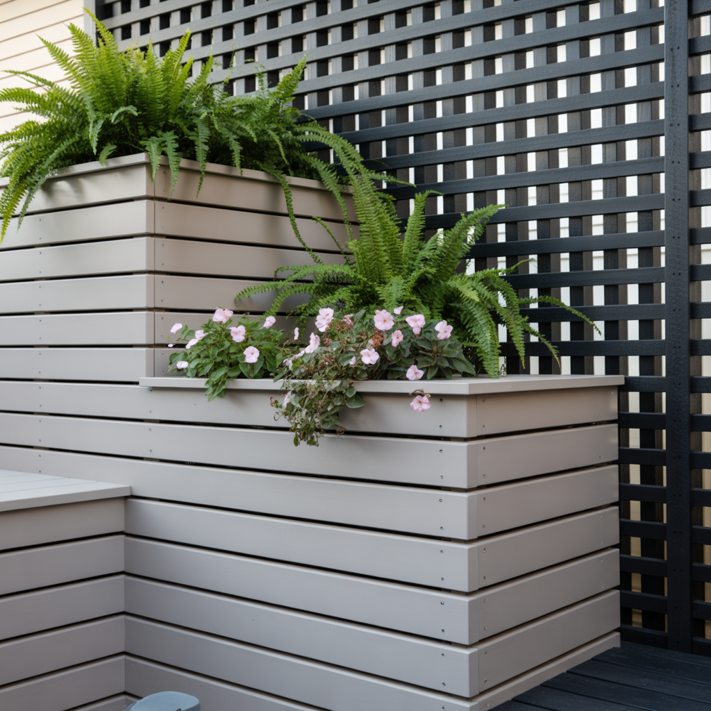 horizontal deck skirt ideas