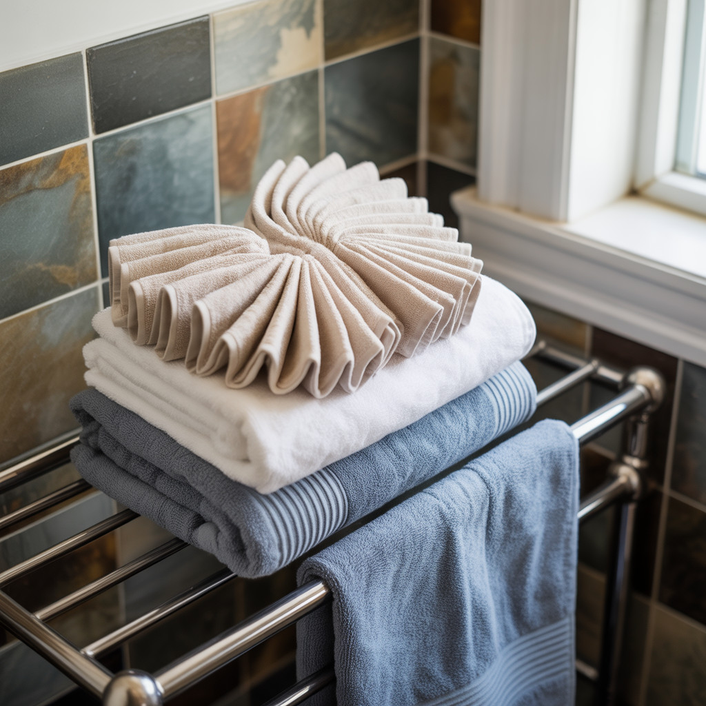 How To Fold Towels For Display Bathroom
