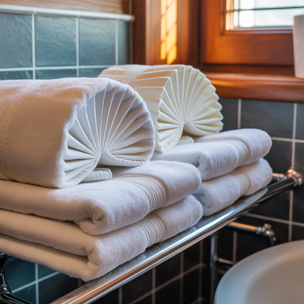 How To Fold Towels For Display Bathroom