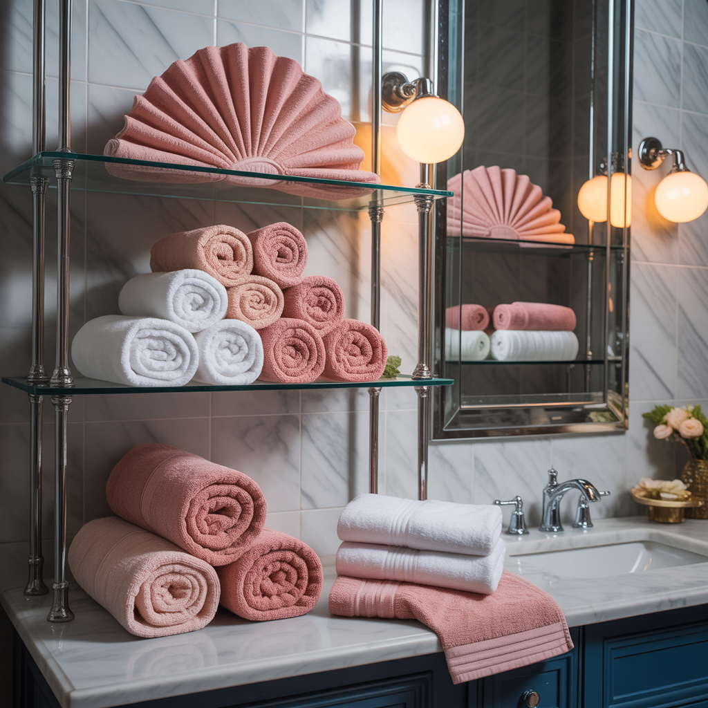 How To Fold Towels For Display Bathroom