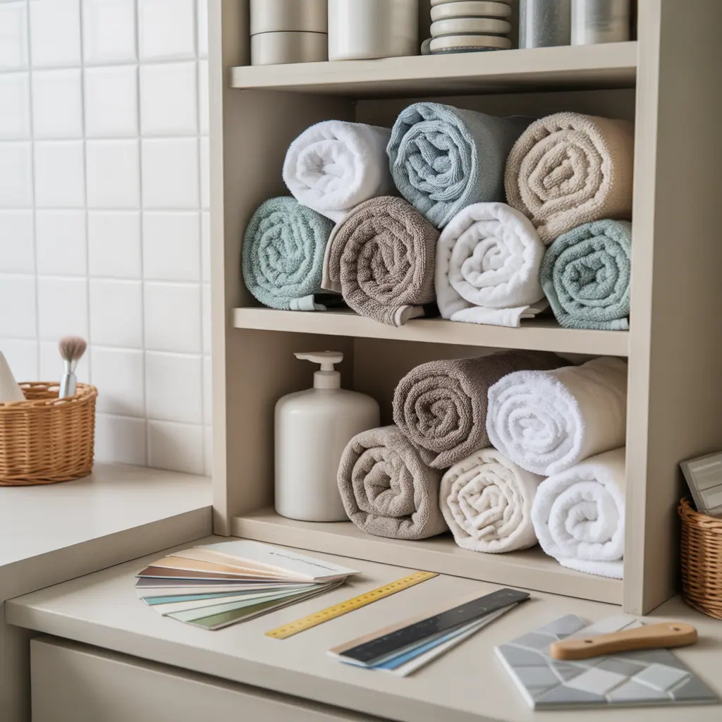 how to roll towels ideas