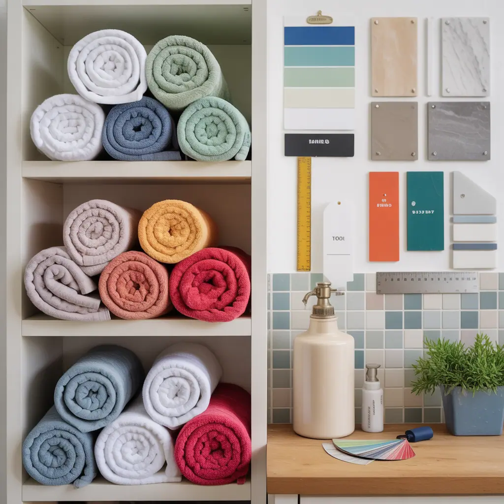 how to roll towels ideas