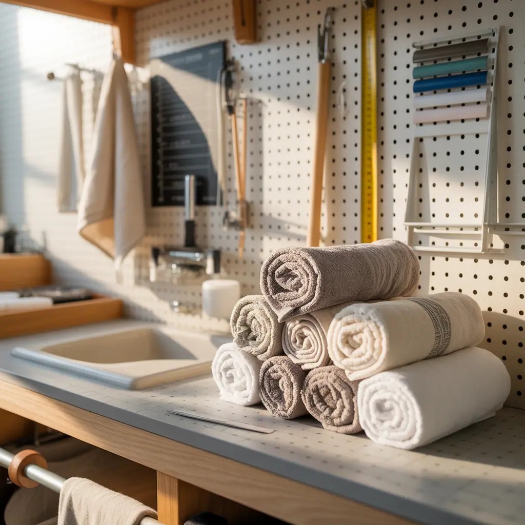 how to roll towels ideas