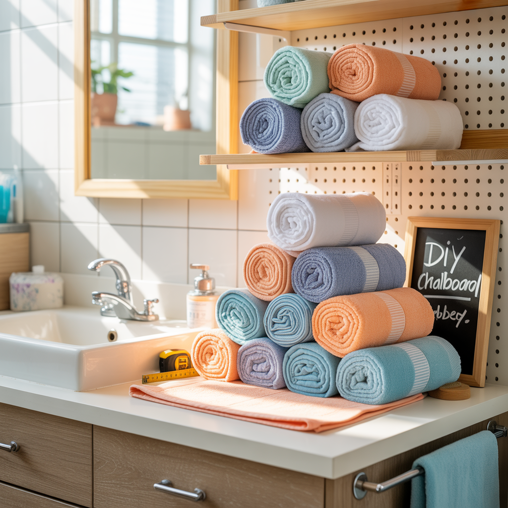 how to roll towels ideas