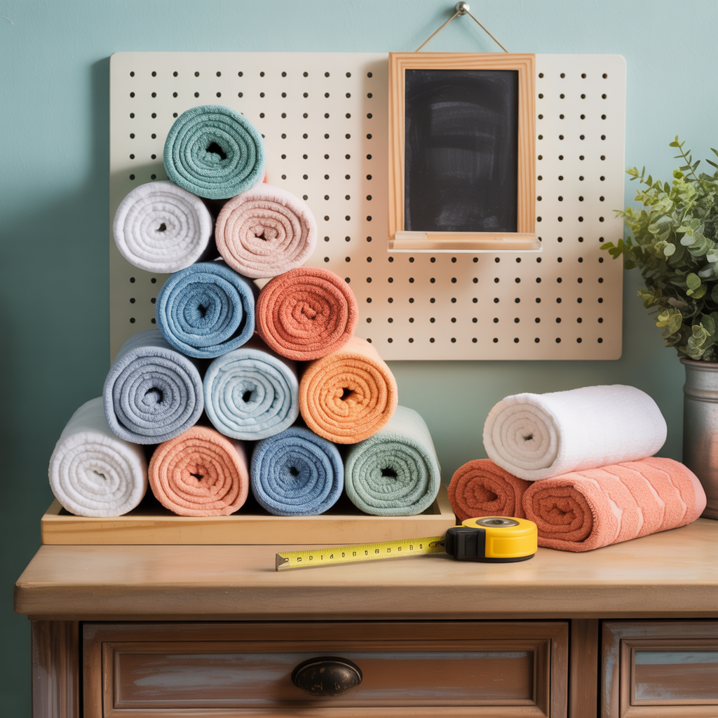 how to roll towels ideas