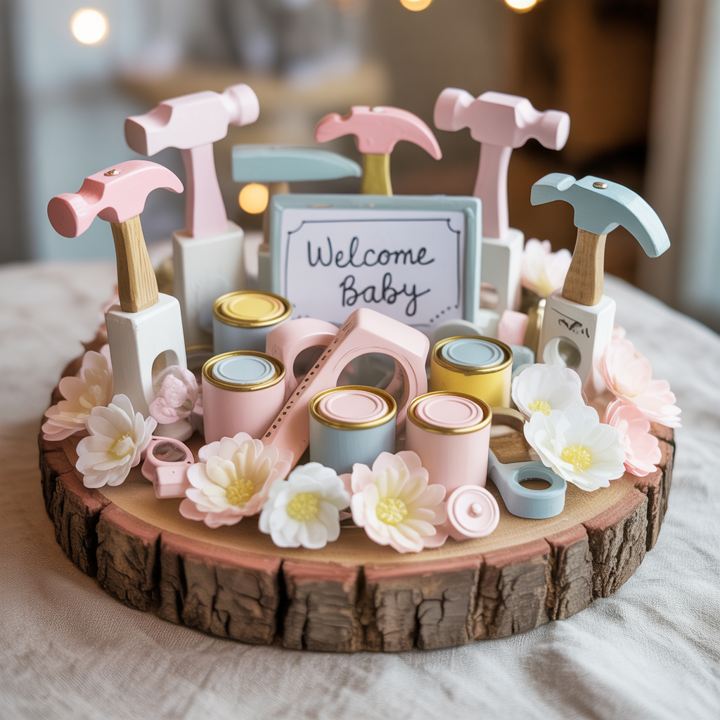 ideas baby shower centerpieces