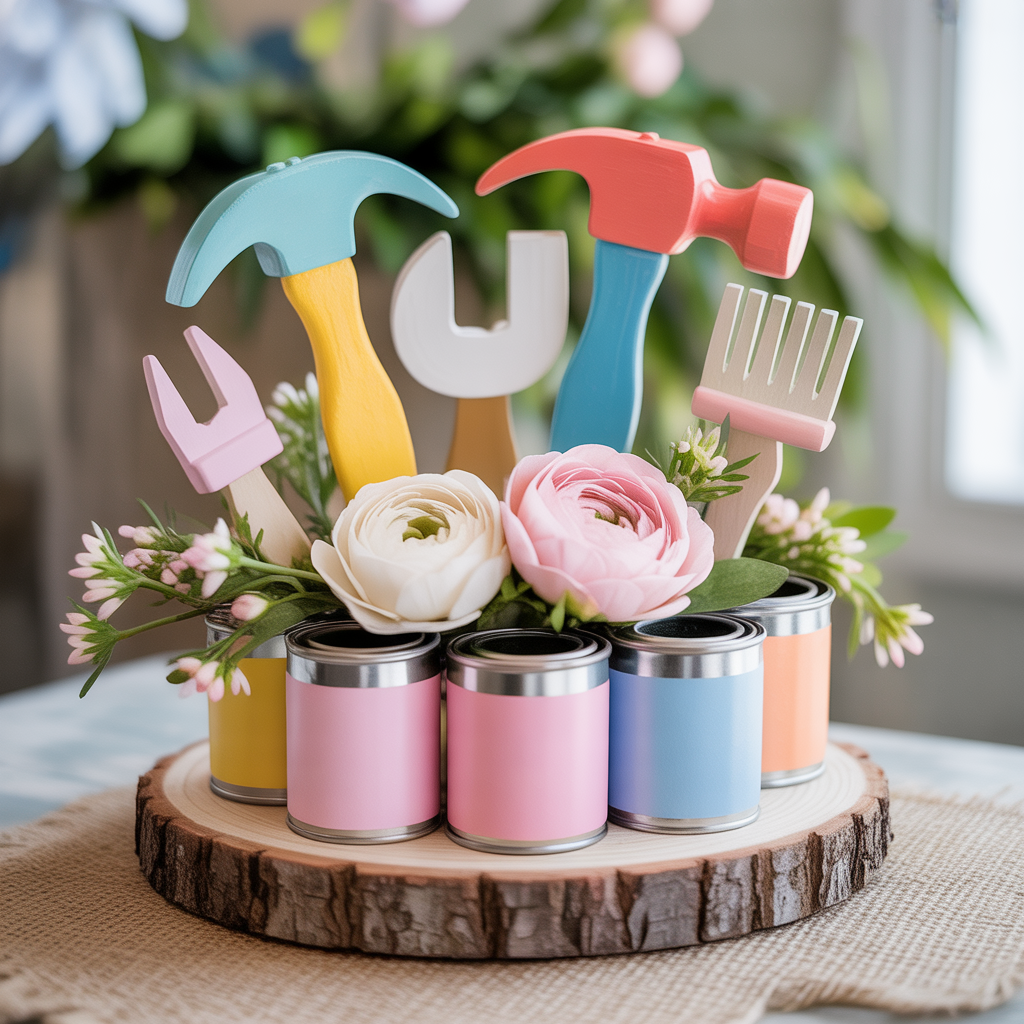 ideas baby shower centerpieces