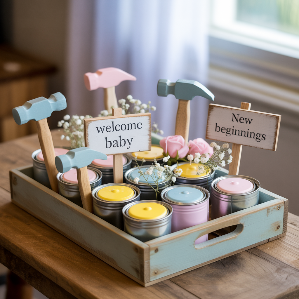ideas baby shower centerpieces