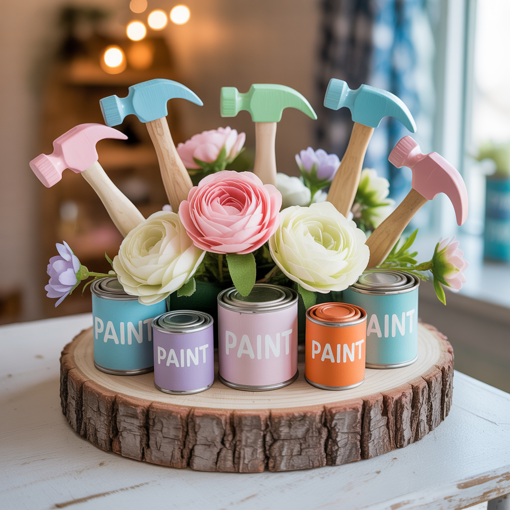 ideas baby shower centerpieces