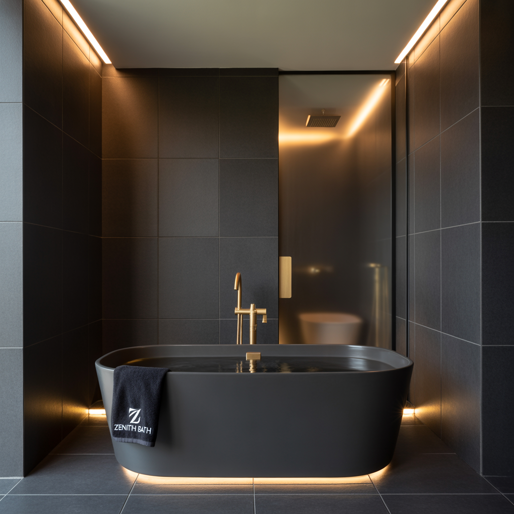 ideas black bathroom