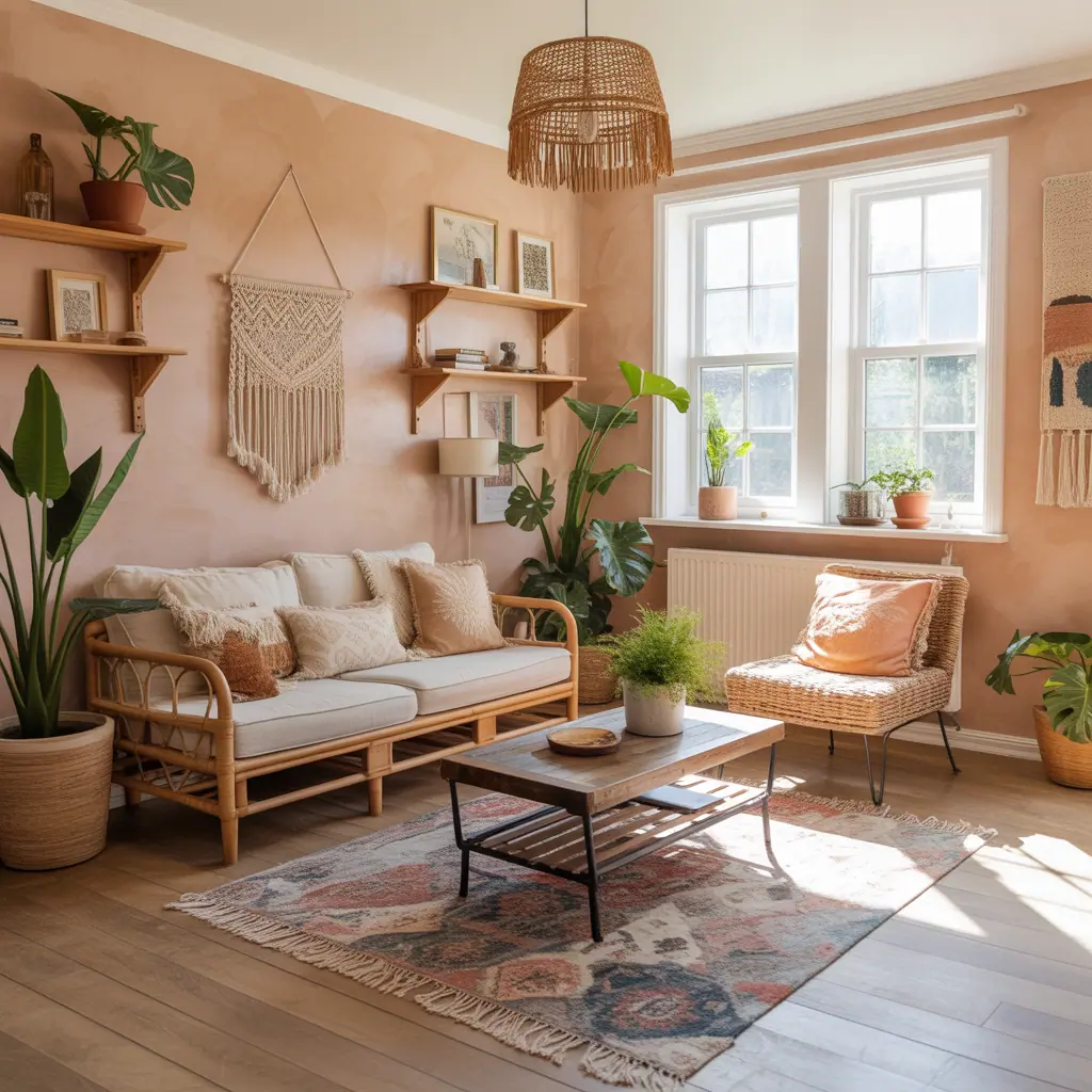 ideas boho living room