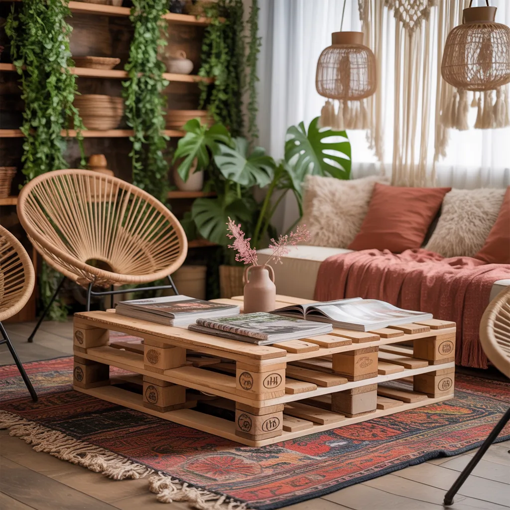 ideas boho living room