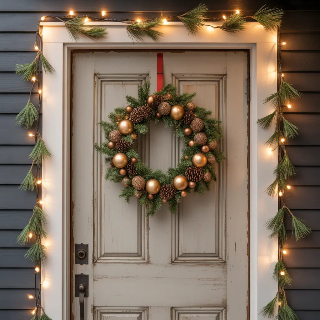ideas christmas door decorations