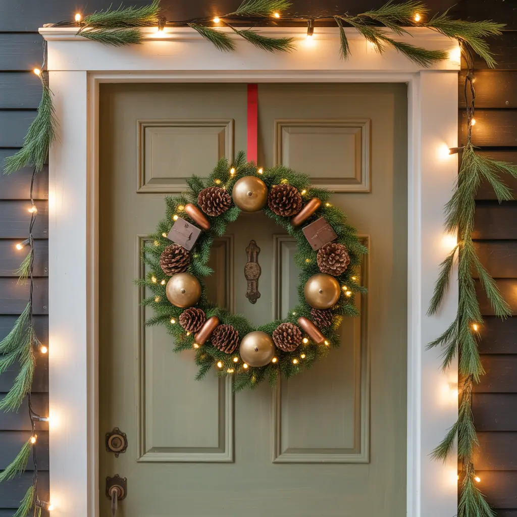 ideas christmas door decorations