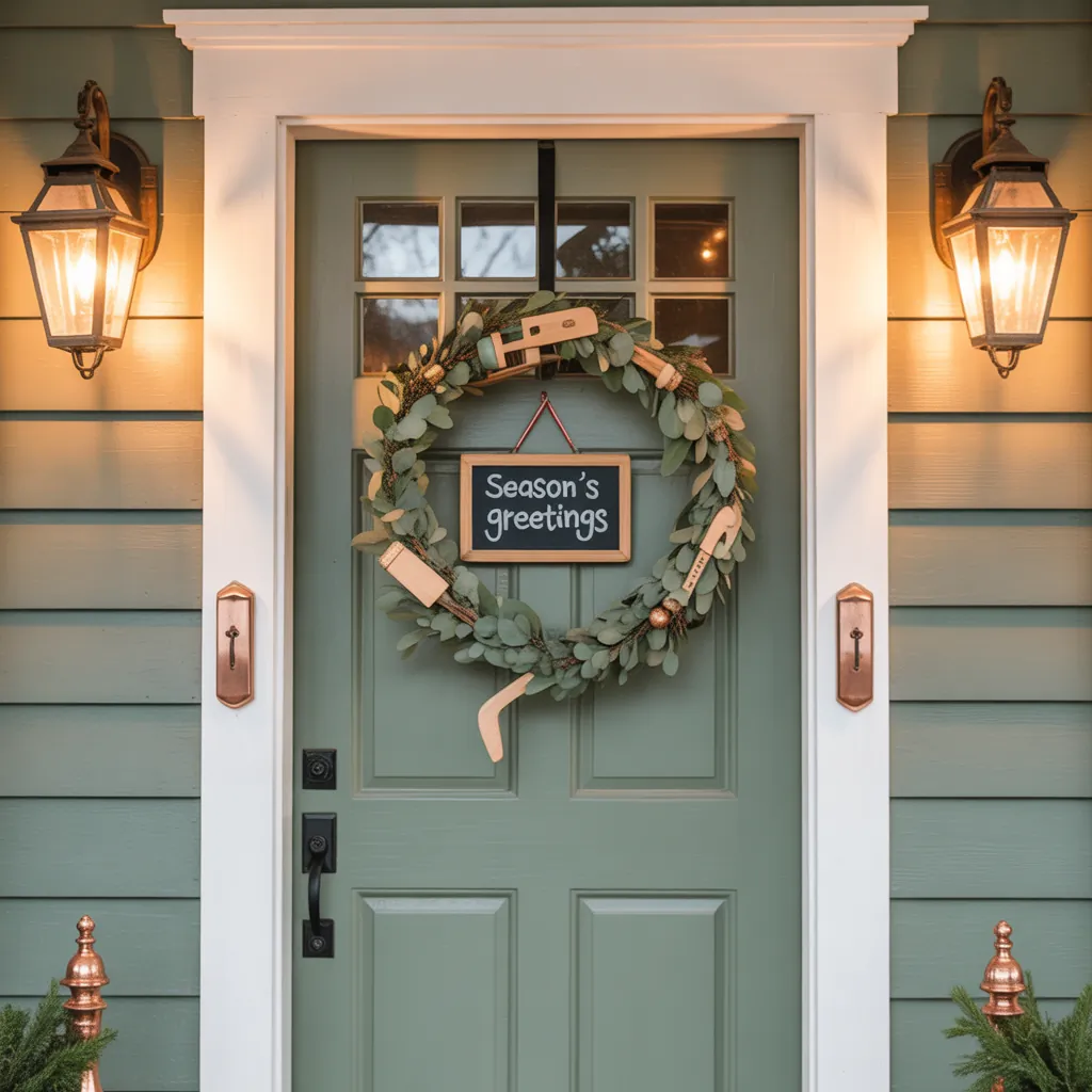 ideas christmas door decorations