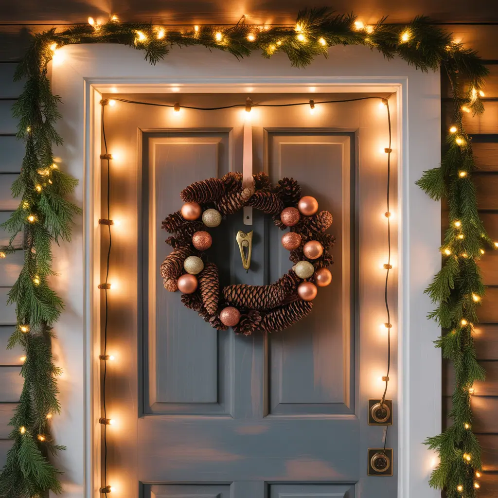 ideas christmas door decorations