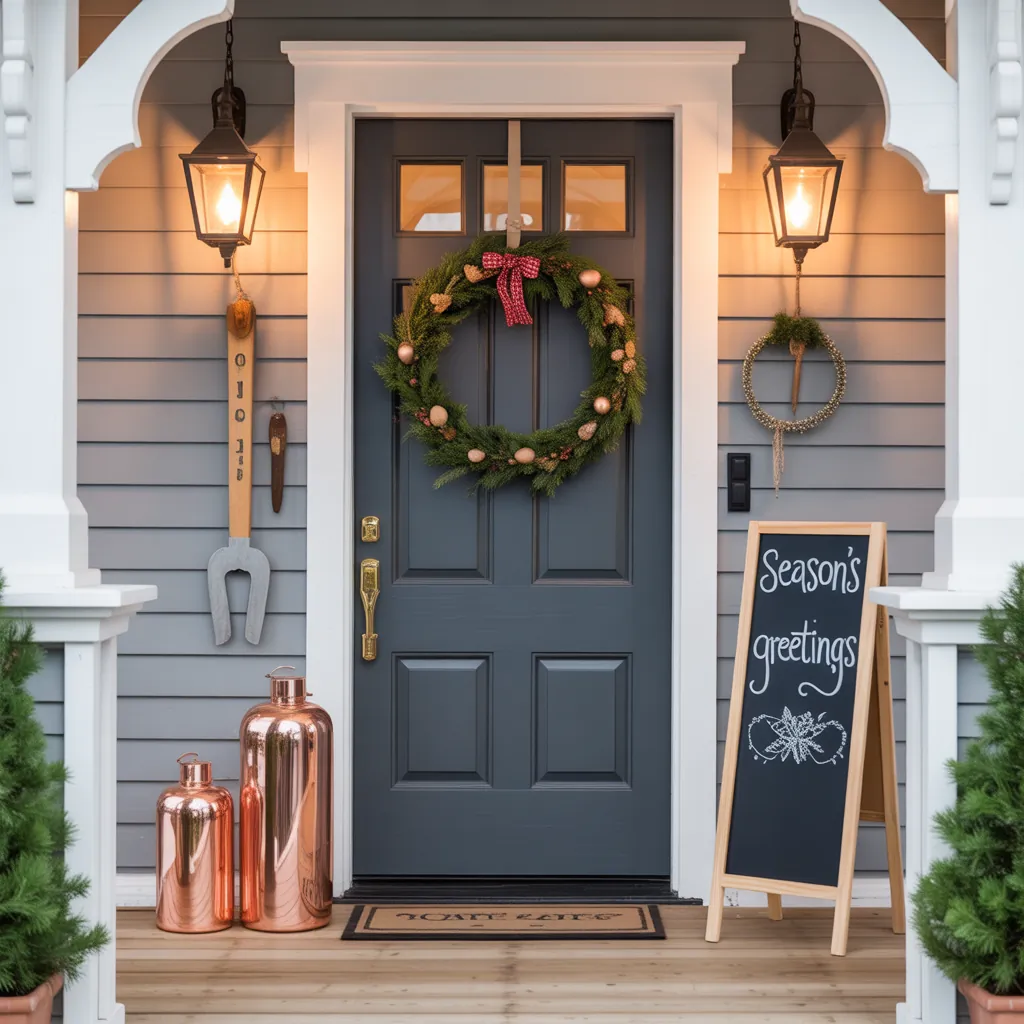 ideas christmas door decorations