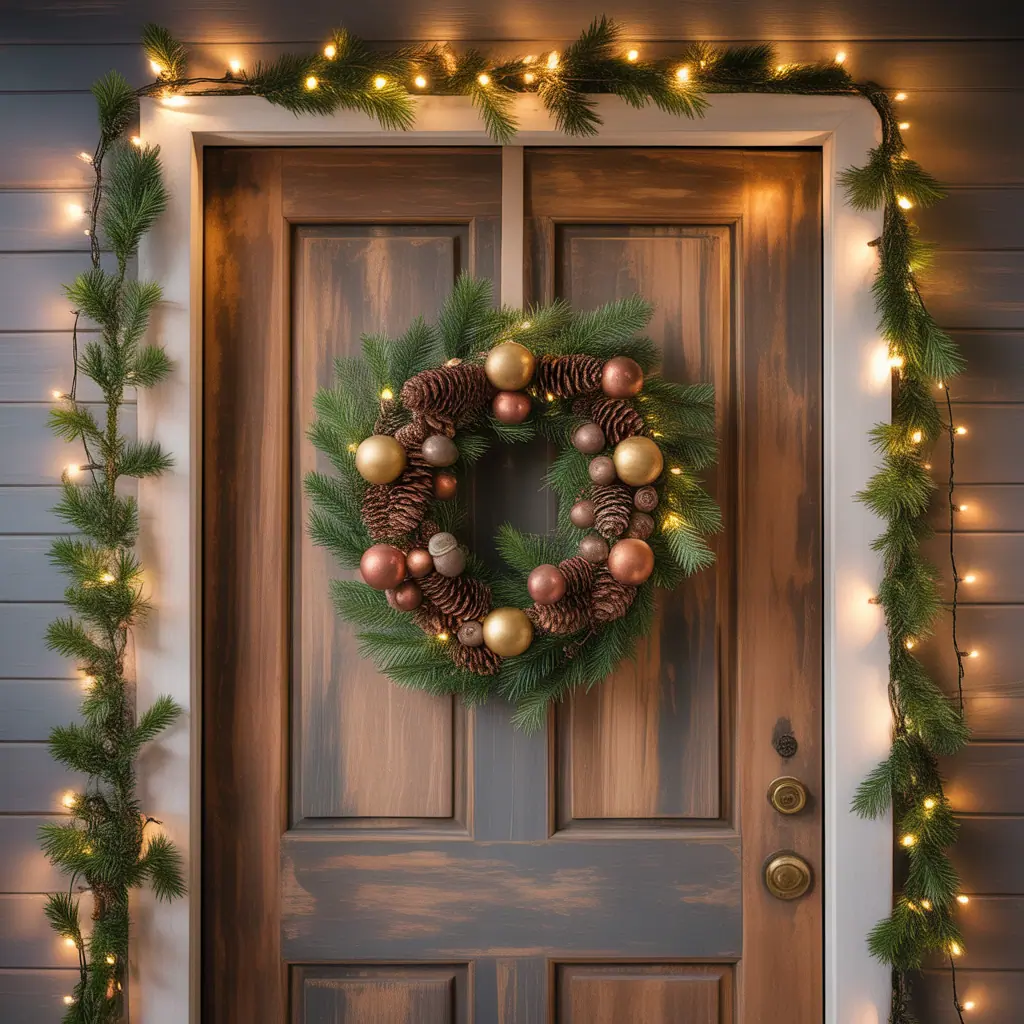 ideas christmas door decorations