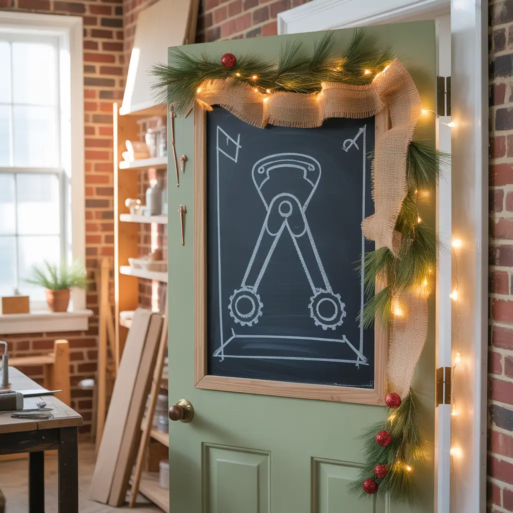 ideas christmas door decorations