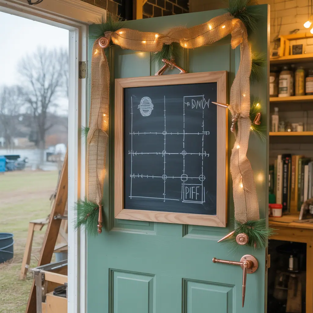 ideas christmas door decorations