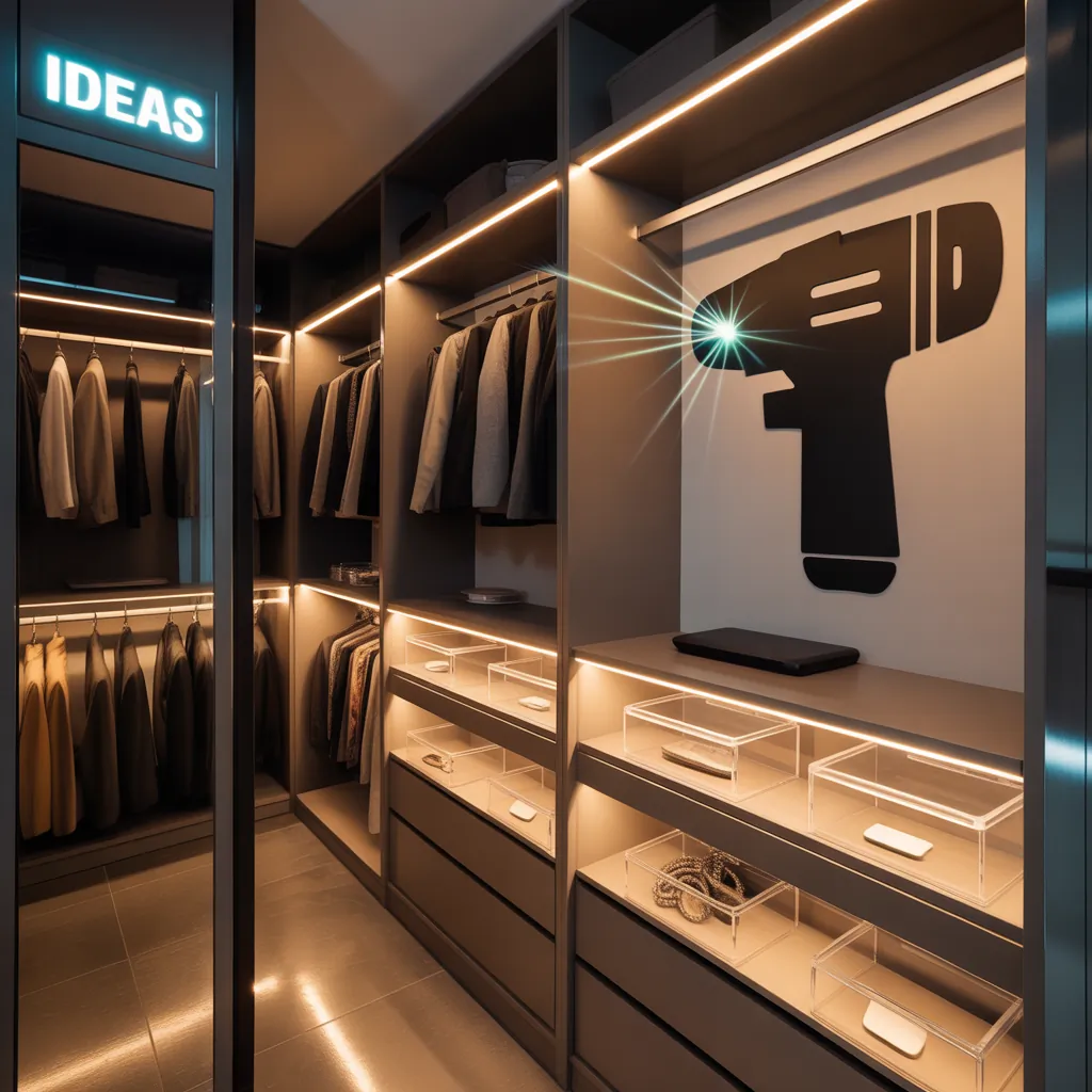 ideas closet lighting