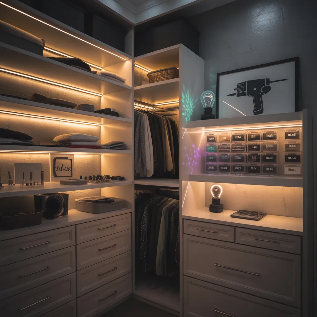 ideas closet lighting