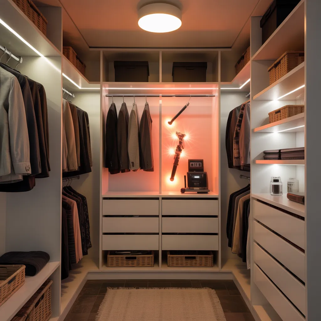 ideas closet lighting