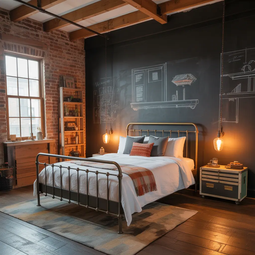 ideas dark vintage bedroom