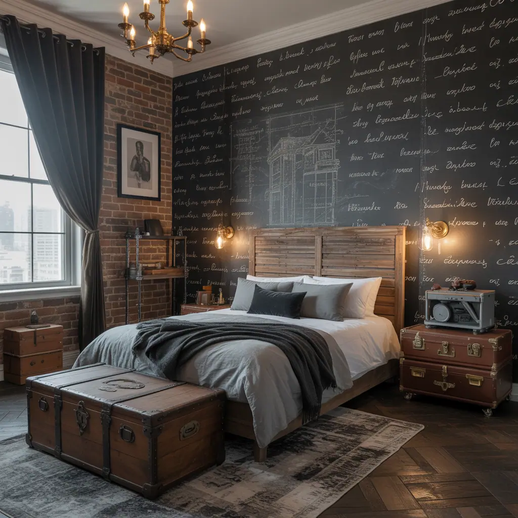 ideas dark vintage bedroom
