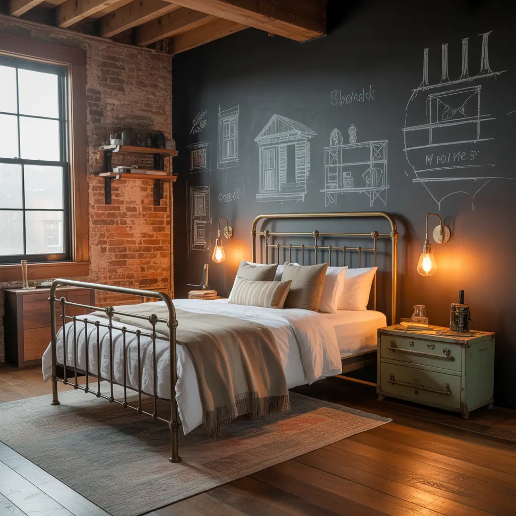 ideas dark vintage bedroom