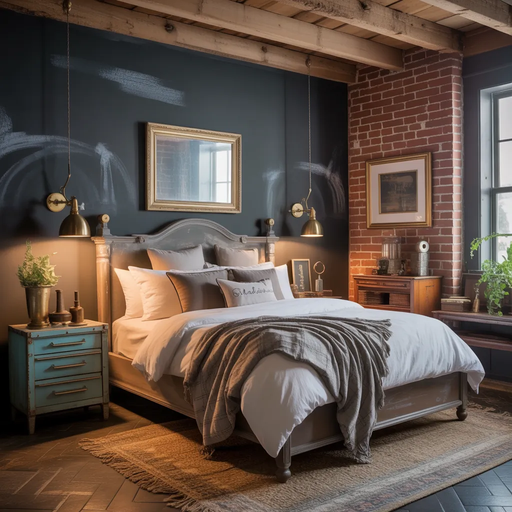 ideas dark vintage bedroom