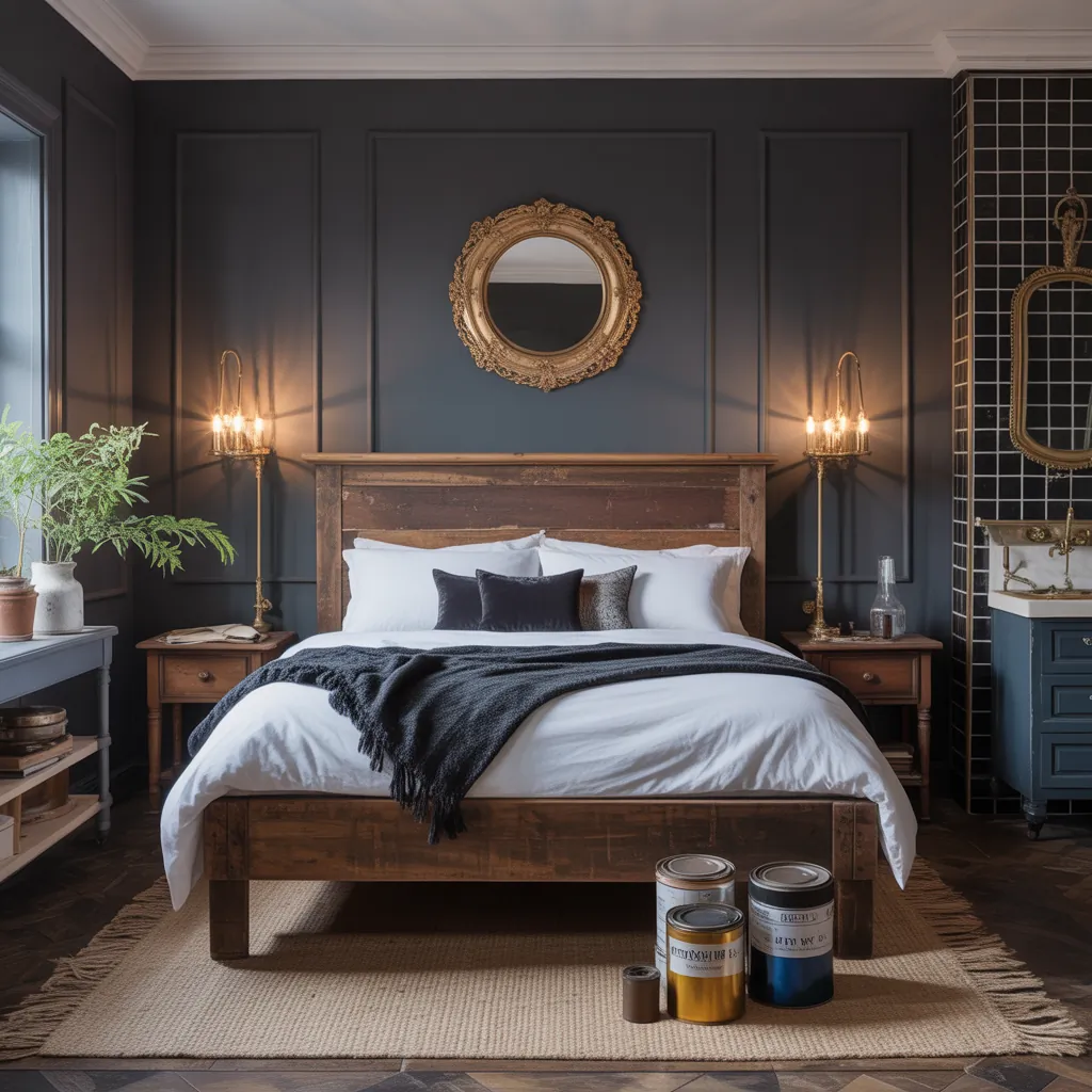 ideas dark vintage bedroom