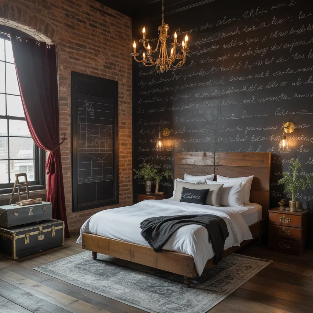 ideas dark vintage bedroom