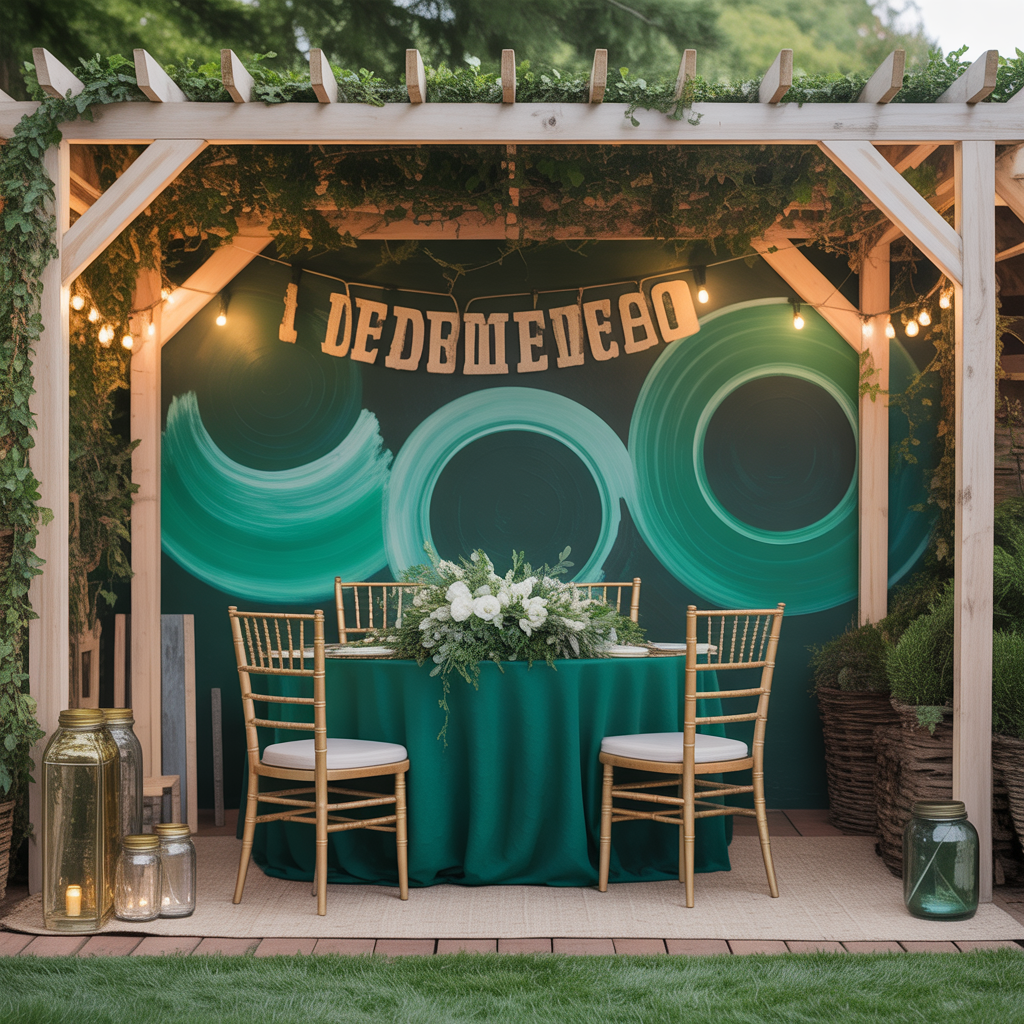 ideas emerald green wedding