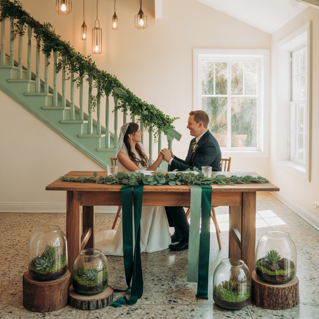 ideas emerald green wedding
