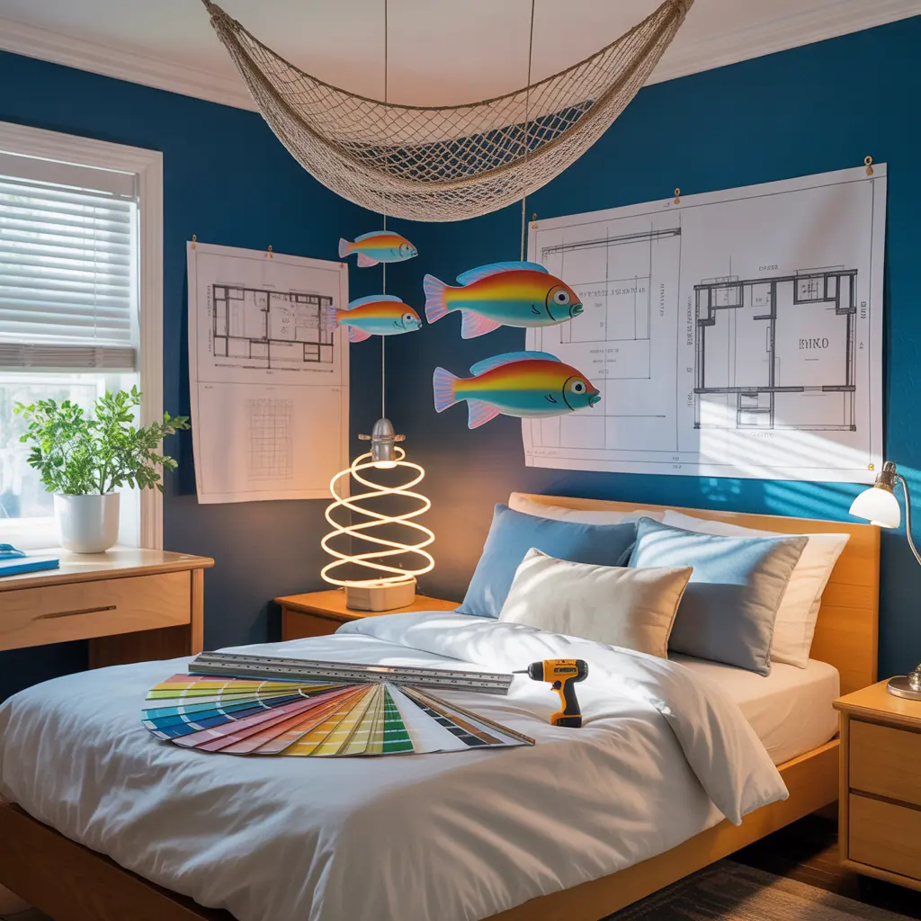 ideas fishing bedroom