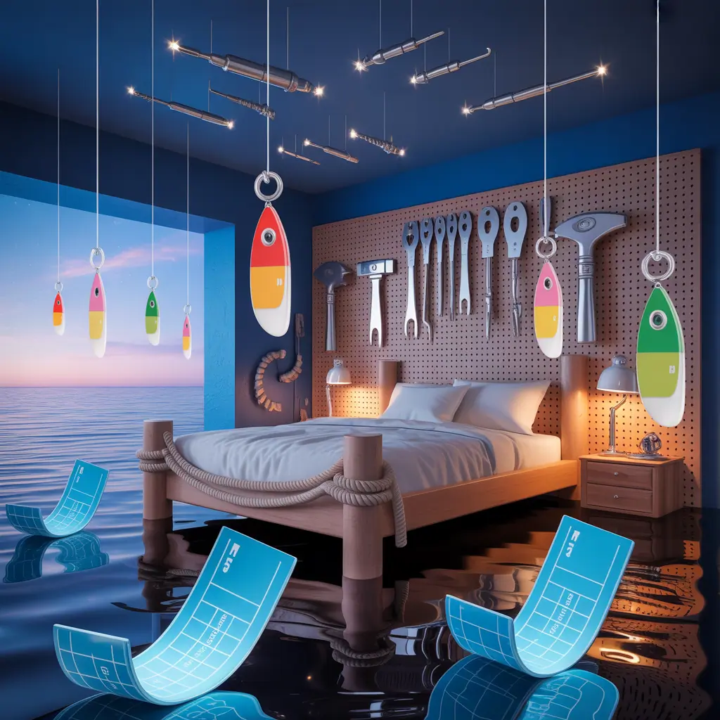 ideas fishing bedroom
