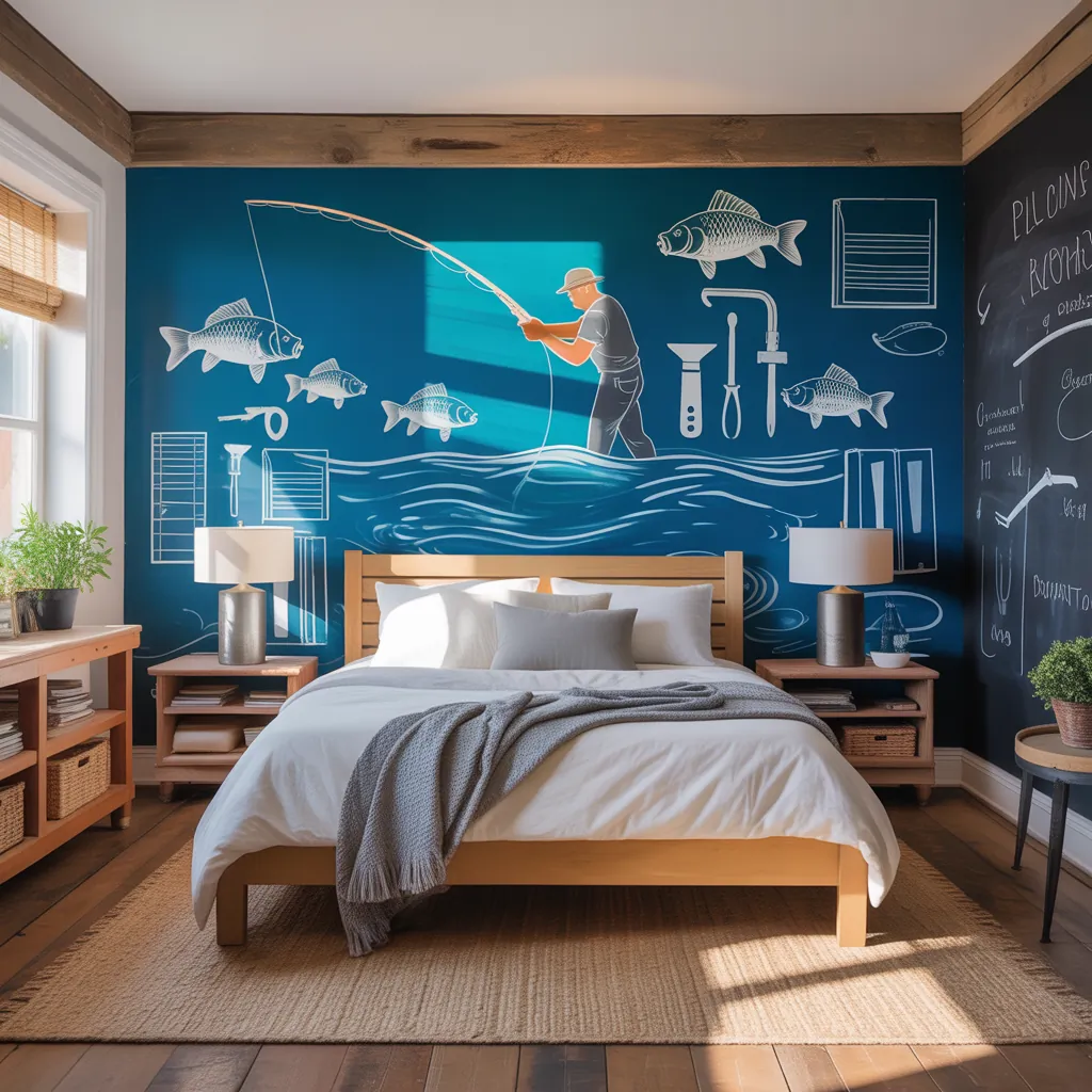 ideas fishing bedroom