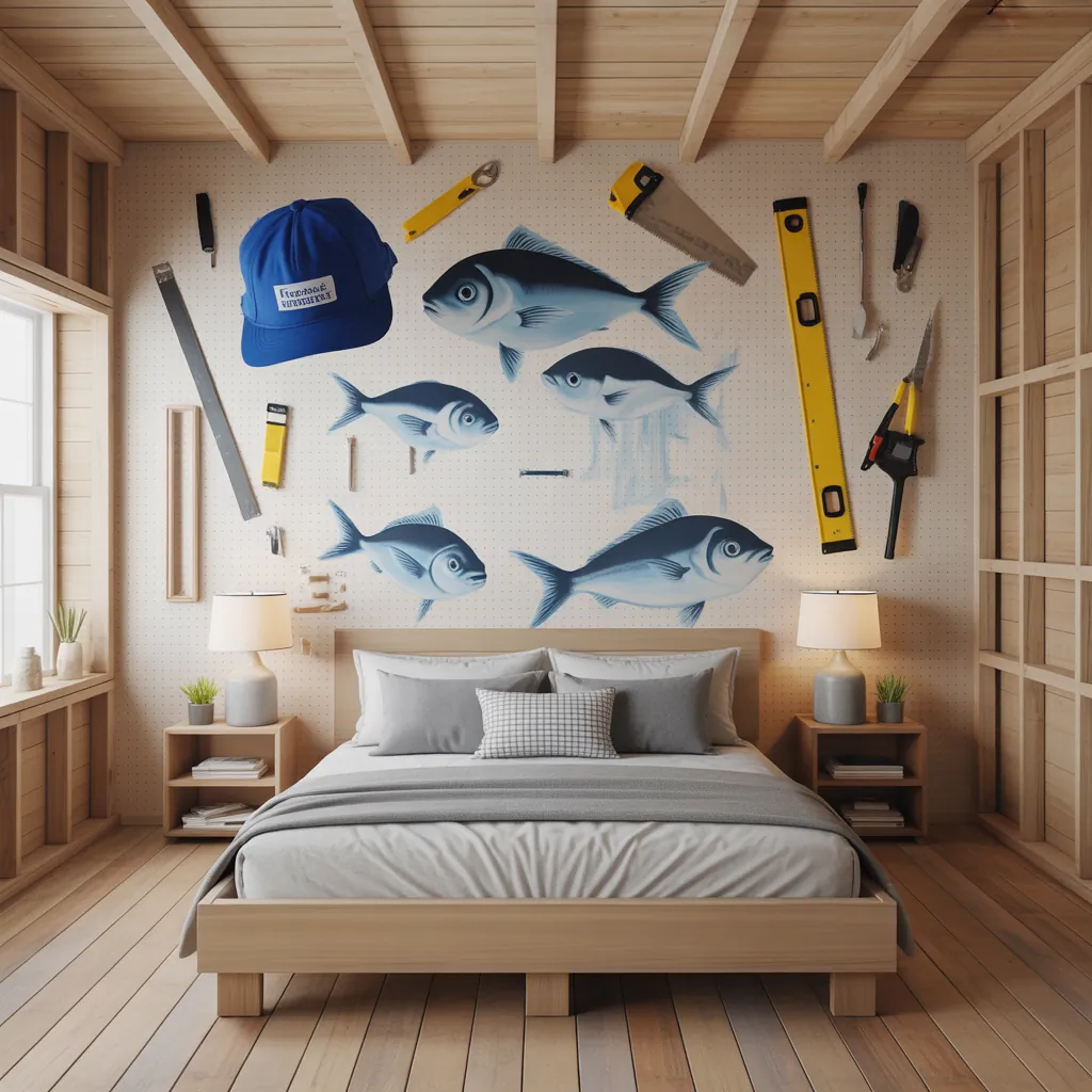 ideas fishing bedroom