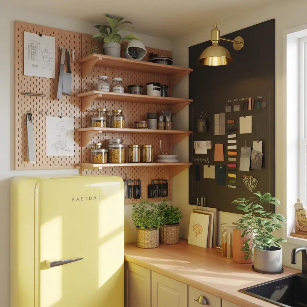 ideas for above fridge cabinet