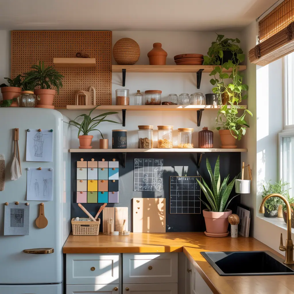 ideas for above fridge cabinet