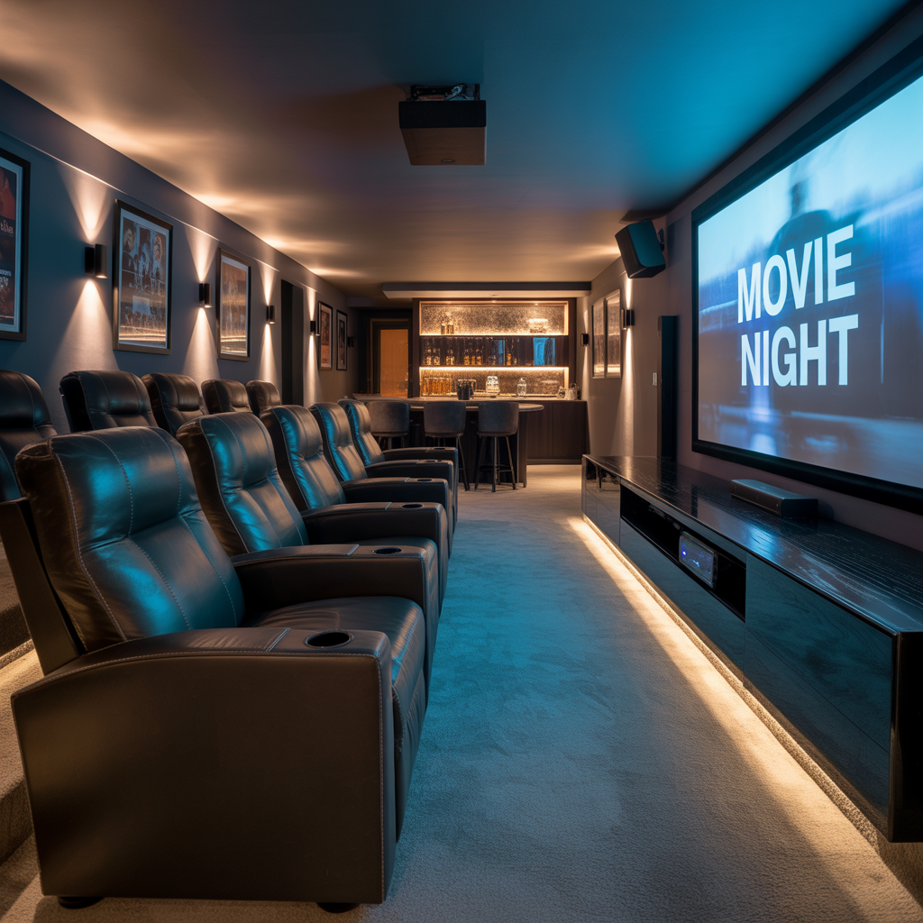ideas for basement theater